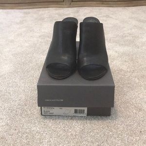 Vince Camuto Soft Leather Open-Toed Mules